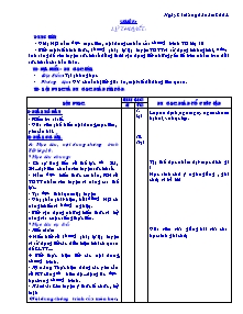 Giáo án Thể dục Lớp 10 - Tiết 1: Lí thuyết