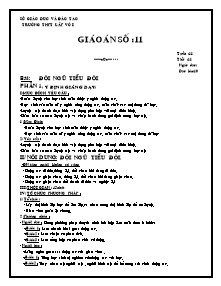 Giáo án Thể dục Lớp 10 - Tiết 11: Đội ngũ tiểu đội