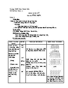 Giáo án Thể dục Lớp 10 - Tiết 15: Chạy ngắn - Năm học 2010-2011 - Phan Quốc Hùng