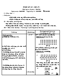 Giáo án Thể dục Lớp 10 - Tiết 19+20 - Năm học 2009-2010 - Nguyễn Phước Tài
