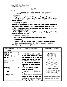 Giáo án Thể dục Lớp 10 - Tiết 25: Bóng đá - Cầu lông - Chạy bền - Năm học 2010-2011 - Phan Quốc Hùng