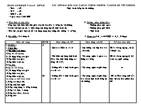 Giáo án Thể dục Lớp 10 - Tiết 29: Cấp cứu ban đầu các tai nạn thông thường và băng bó vể thương - Lê Văn Thao