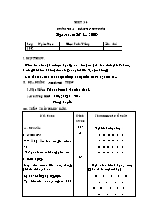 Giáo án Thể dục Lớp 10 - Tiết 34: Kiểm tra Bóng chuyền - Năm học 2009-2010