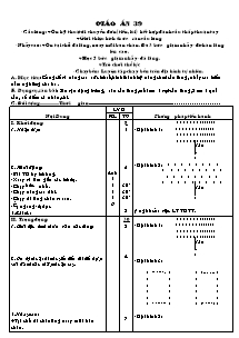 Giáo án Thể dục Lớp 10 - Tiết 39: Cầu lông; Nhảy cao; Chạy bền