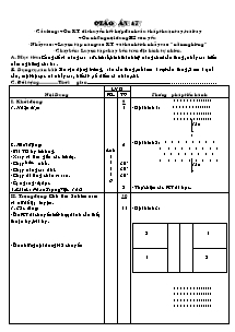 Giáo án Thể dục Lớp 10 - Tiết 47: Cầu lông; Nhảy cao; Chạy bền