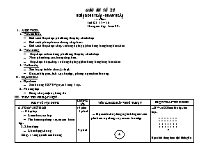 Giáo án Thể dục Lớp 10 - Tiết 55+56: Bóng chuyền; Chạy bền - Võ Văn Xuân