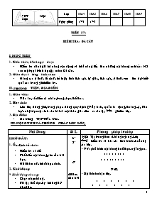 Giáo án Thể dục Lớp 10 - Tiết 57 - Năm học 2010-2011