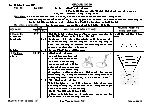 Giáo án Thể dục Lớp 10 - Tiết 59: Đẩy tạ - Chạy bền