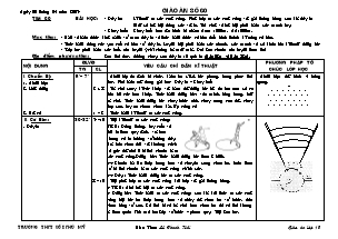 Giáo án Thể dục Lớp 10 - Tiết 60: Đẩy tạ - Chạy bền