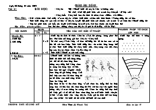 Giáo án Thể dục Lớp 10 - Tiết 61: Đẩy tạ - Chạy bền