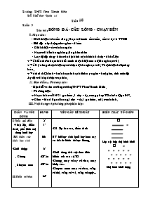 Giáo án Thể dục Lớp 10 - Tiết 8: Bóng đá - Cầu lông - Chạy bền - Năm học 2010-2011 - Phan Quốc Hùng