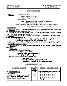 Giáo án Thể dục Lớp 10 - Tiết 8 - Năm học 2013-2014 - Châu Đức Quang