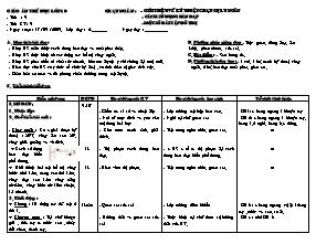 Giáo án Thể dục Lớp 10 - Tiết 9: Chạy ngắn - Năm học 2009-2010