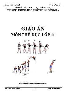 Giáo án Thể dục Lớp 11 - Chương trình học cả năm - Phan Thanh Tùng