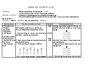 Giáo án Thể dục Lớp 11 - Tiết 1 - Bản đẹp 4 cột