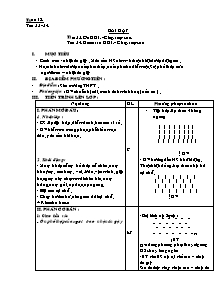 Giáo án Thể dục Lớp 11 - Tuần 18 - Năm học 2009-2010 - Phan Quốc Long