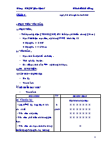 Giáo án Thể dục Lớp 12 - Chương trình học kì 1