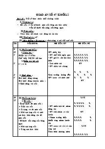 Giáo án Thể dục Lớp 12 - Giáo án số 47