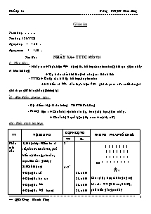 Giáo án Thể dục Lớp 12 - Tiết 15: Nhảy xa + TTTC (Đẩy tạ)