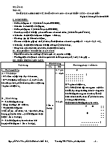 Giáo án Thể dục Lớp 12 - Tiết 3: Thể dục aerobic nữ, thể hình nam – Chạy tiếp sức – Chạy bền - Năm học 2009-2010