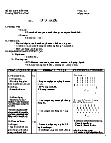 Giáo án Thể dục Lớp 12 - Tiết 63: Đẩy tạ - Đá cầu - Trường THPT An Thới