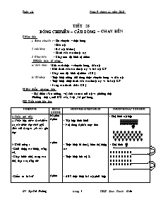 Giáo án môn Thể dục Lớp 11 - Tiết 28: Bóng chuyền - Cầu lông - Chạy bền