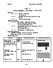 Giáo án môn Thể dục Lớp 11 - Tiết 31: Bóng chuyền - Cầu lông - Chạy bền