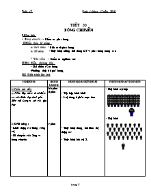 Giáo án môn Thể dục Lớp 11 - Tiết 33: Bóng chuyền