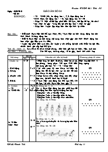 Giáo án môn Thể dục Lớp 11 - Tiết 4 - Năm học 2010-2011