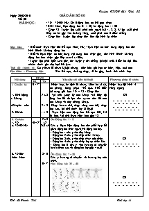 Giáo án môn Thể dục Lớp 11 - Tiết 6 - Năm học 2010-2011