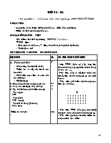 Giáo án Thể dục Khối 11 - Tiết 33 đến Tiết 36