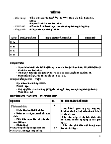 Giáo án Thể dục Khối 11 - Tiết 50 đến Tiết 55