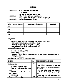 Giáo án Thể dục Khối 11 - Tiết 56 đến Tiết 60