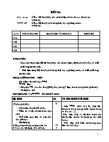 Giáo án Thể dục Khối 11 - Tiết 61 đến Tiết 65