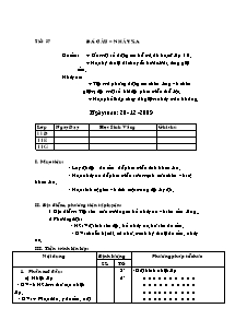 Giáo án Thể dục Lớp 11 - Bài 37: Đá cầu - Nhảy xa