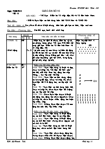 Giáo án Thể dục Lớp 11 - Tiết 16 - Năm học 2010-2011