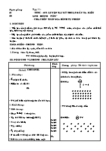 Giáo án Thể dục Lớp 11 - Tiết 31 đến Tiết 36