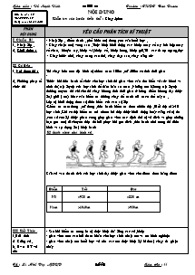 Giáo án Thể dục Lớp 11 - Tiết 4: Kiểm tra tiêu chuẩn rèn luyện thân thể - Năm học 2009-2010