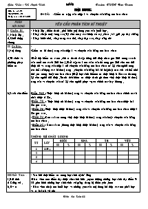 Giáo án Thể dục Lớp 11 - Tiết 47: Đá cầu - Năm học 2009-2010