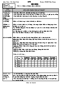 Giáo án Thể dục Lớp 11 - Tiết 49: Nhảy xa - Năm học 2009-2010