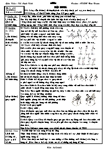 Giáo án Thể dục Lớp 11 - Tiết 51: Cầu lông - TTTC Bóng rổ - Năm học 2009-2010