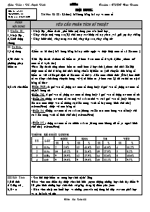 Giáo án Thể dục Lớp 11 - Tiết 68: Thi học kì II - Năm học 2009-2010