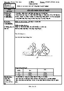 Giáo án Thể dục Lớp 11 - Tiết 69: Kiểm tra rèn luyện thân thể - Năm học 2009-2010