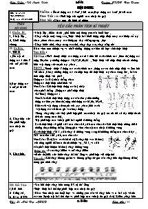 Giáo án Thể dục Lớp 11 - Tiết 8: Thể dục nhịp điệu - Chạy tiếp sức - Chạy bền
