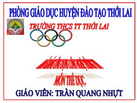 Giáo án Thể dục Lớp 8 - Lý thuyết cầu lông - Trần Quang Nhựt