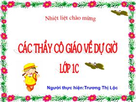 Bài giảng Tập đọc Lớp 1 - Bài: Bàn tay mẹ