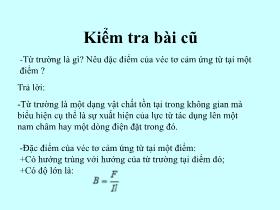 Bài giảng Vật lí Lớp 11 - Bài 21: Từ trường của dòng điện chạy trong các dây dẫn có hình dạng đặc biệt