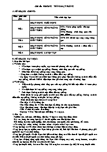 Giáo án Hình học Lớp 12 - Chương 4, Bài 2: Phương trình mặt phẳng