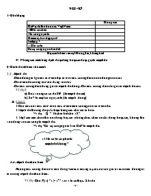 Giáo án Đại số Lớp 10 - Chương 1: Mệnh đề. Tập hợp - Bài 1: Mệnh đề tập hợp