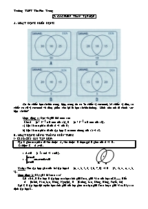 Giáo án Đại số Lớp 10 - Chương 1: Mệnh đề. Tập hợp - Bài 3: Các phép toán tập hợp - Trường THPT Tân Phú Trung